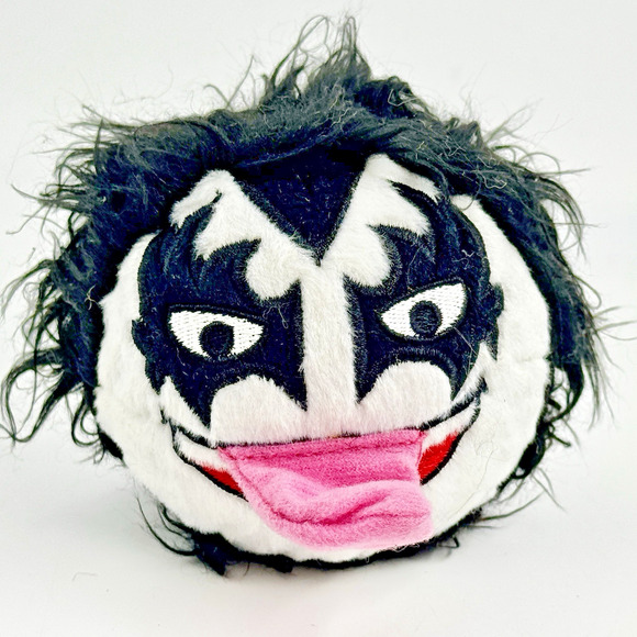 KISS Dog Toy RARE Demon Gene Simmons BALL w Tongue FABDOG in EX Pre-owned Cond - Picture 1 of 7